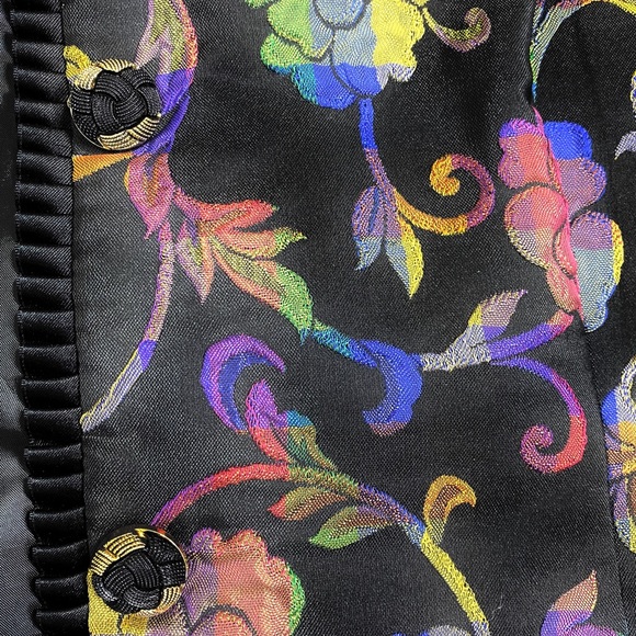 Doncaster Cropped Fitted Floral Blazer 12 Vintage - Picture 9 of 16